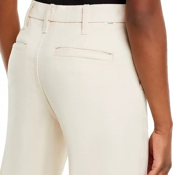 MOTHER The Sk8er Prep Sneak High Rise Wide Leg Ecru Trouser Jeans Size 27 NWT - Picture 4 of 7